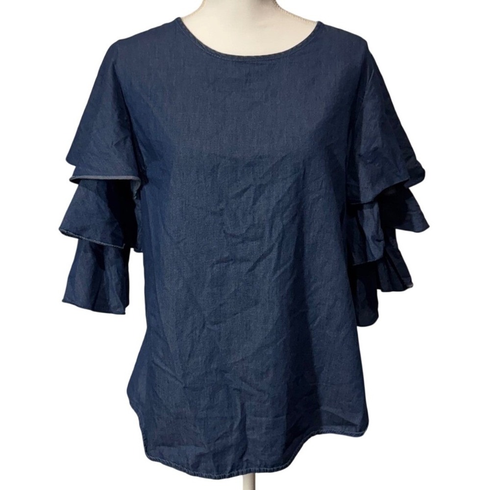 Touch‎ Me Denim Chambray Top – Women's M